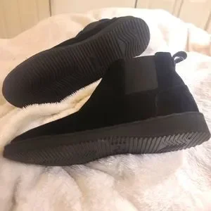 Toms men waterproof suede boots size 9 color black Amazon.com | TOMS Navi Water Resistant Black Leather 7 D (M  main image 4